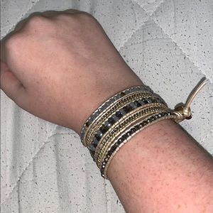 Leather wrap bracelet